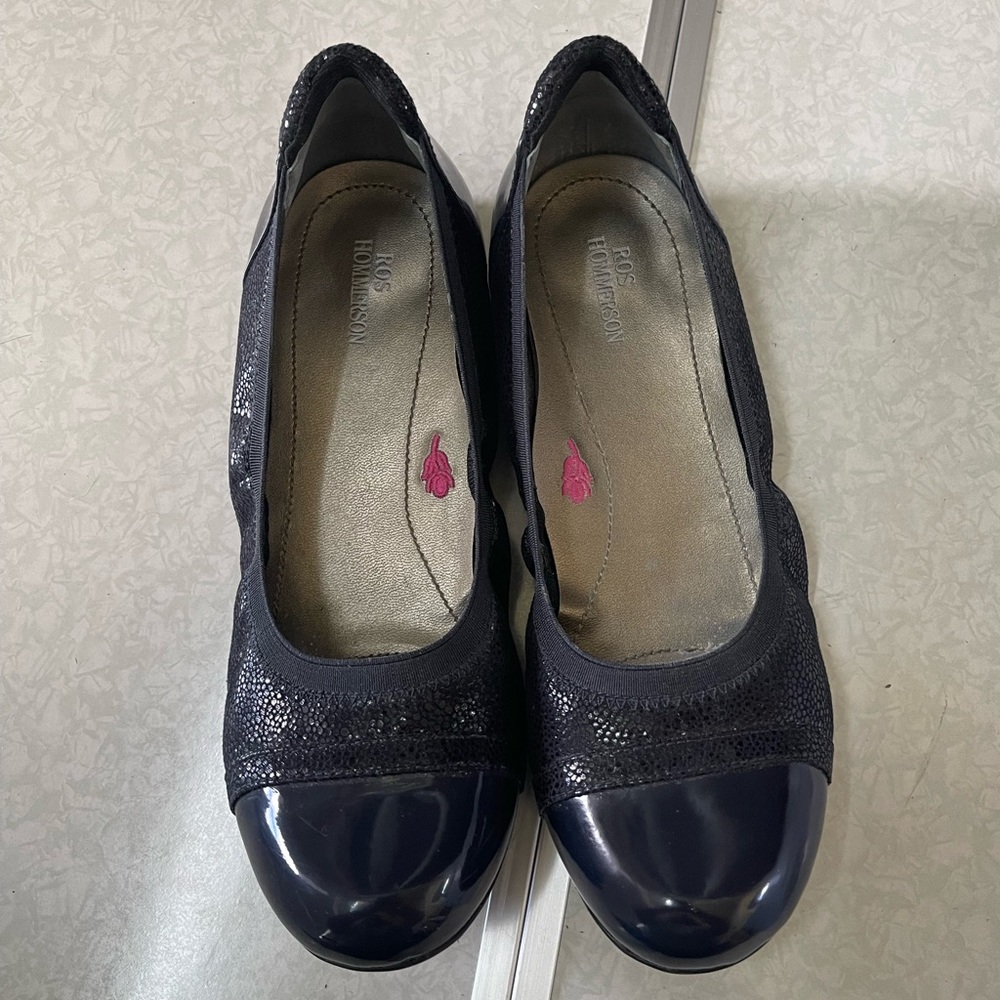 VGUC Ros Hommerson Ronnie Navy Crackle - size 8.5W